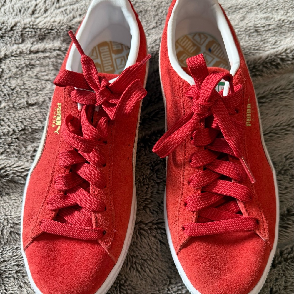 Puma Women's Bold Suede Classic Red Sneakers